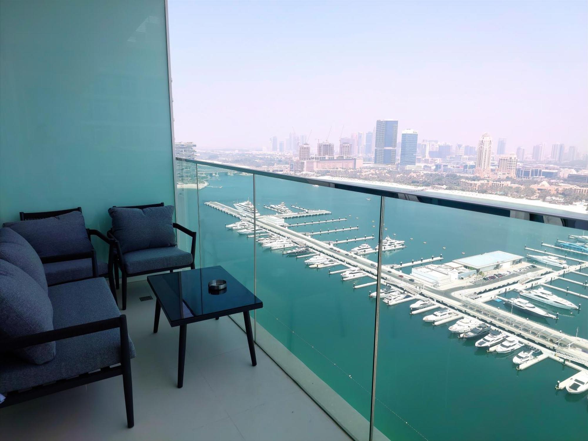 두바이 Stunning 2Br With Panoramic Sea View In Beachfront - 24Ab07 아파트 외부 사진